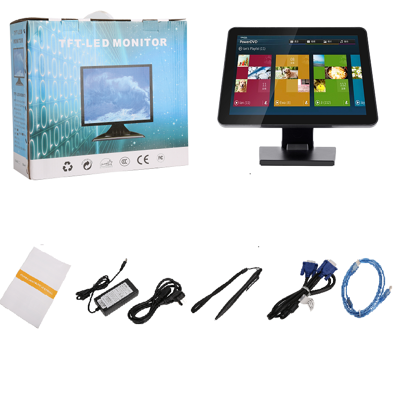 15Inch 350cd/m2 LCD Touch Screen Monitor