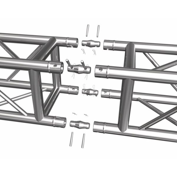 3mm Flame Thickness Truss Accessories Double Ended Bolt Truss Conical Coupler