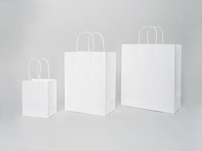 Coffee Shop Twisted Handle Paper Bags Recyclable Tote Bag Kraft Paper Takeaway Bag