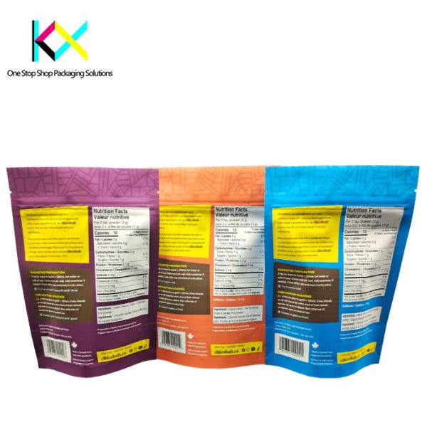 OEM ODM Matte Digital Printed Stand Up Pouches For Supplement Moisture Proof