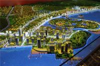 Les rendus colorent le modèle miniature de ville, modèle de ville d'utilisation d'exposition petit