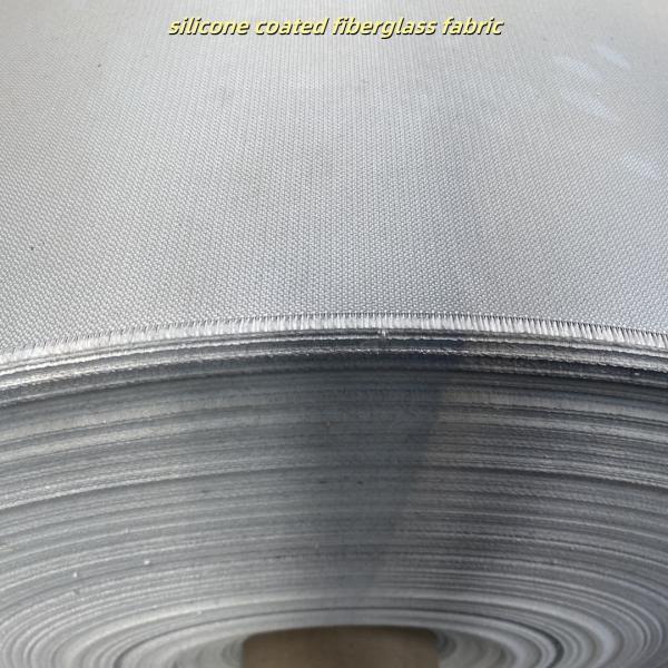 Tissu en fibre de verre enduit de silicone, tissu ignifuge résistant à la chaleur