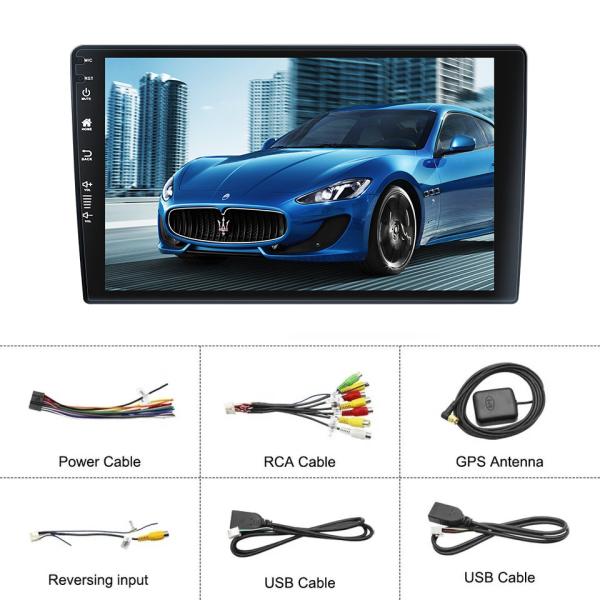 1280*800 Resolution 2 Din Car Radio with Android Auto BT5.0 4G DSP RDS and GPS Navigation