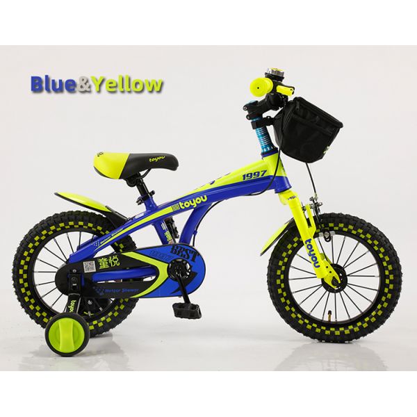 14 16 18 pouces vélo pour enfants personnalisé avec panier textile en nylon et selle confortable à rebond élevé