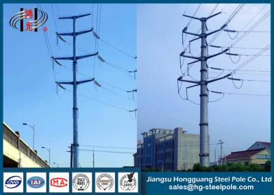 Transmissão de energia elétrica de aço Pólos com conexão da flange para a linha de transmissão de energia
