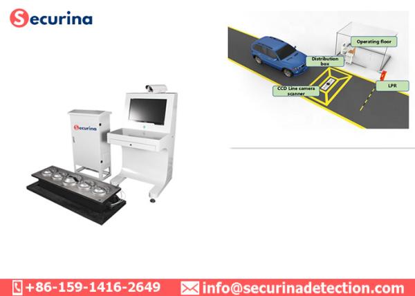 CCD IP68 Under Vehicle Scanner System 5000×2048 Pixels For Access Control
