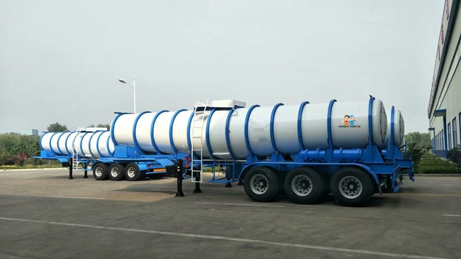 3 трейлер топливозаправщика масляной серной кислоты 35ft 22000L 22CBM цапф 98% Semi
