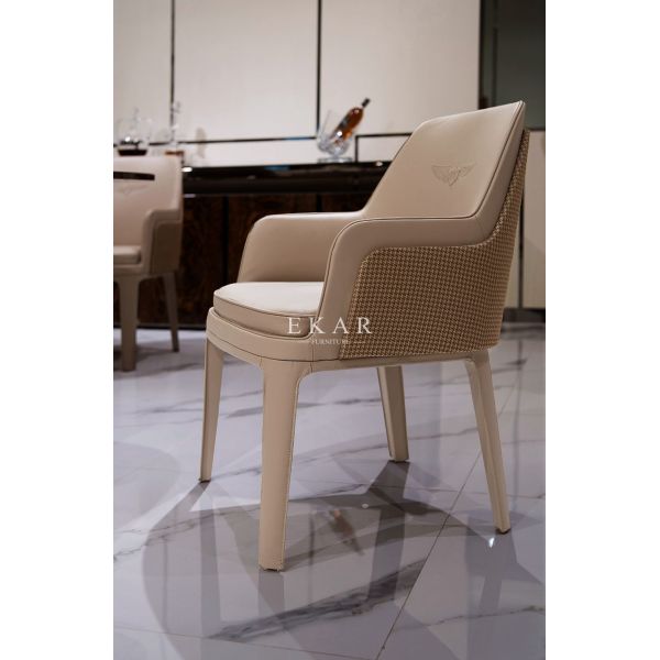 Modern Deluxe Chair Elegant Luxury Leather Dining Chair W001D5A