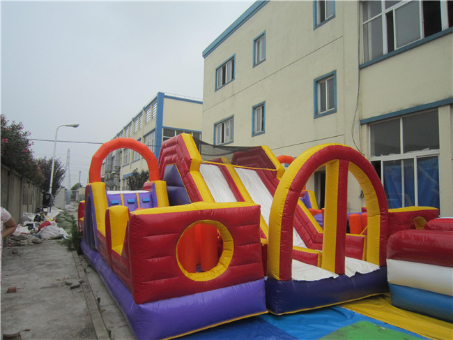 Factory Price PVC Outdoor Inflatable Obstacle Course Jumpers Inflatable Bounce House Inflatable Obstacle Games for Party Rental