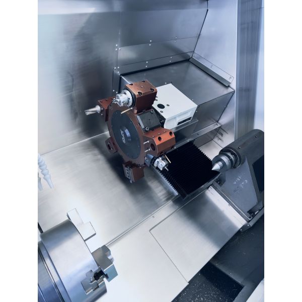 HT08-350 550 750 CNC Turning Center 420mm Max Machining Diameter MT-5 Tailstock