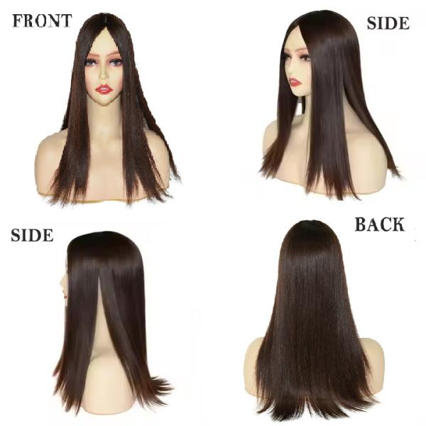 Silk Top Luxury Jewish Hair Wig 100% Mogolian Cuticle Remy Hair Premium Virgin Raw Human Hair Topper for Women