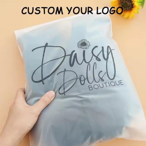 Custom Matte Frosted Zip Seal Ziplock Plastic Bags For Clothing Zipper Bag