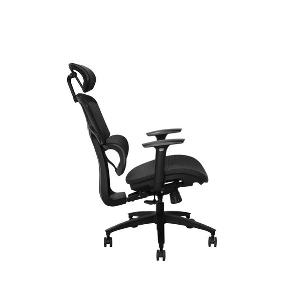 Upgrade Your Office Furniture with 8955 Fixed Arm Massage Mesh Chair in Modern Style