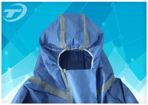 Non Woven Fabric Durable Disposable Coverall Suit White Chemical Resistant