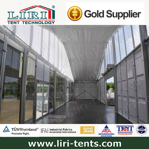 Popular Arcum marquee 25m With The Solid Glass Wall For Outdoor Party