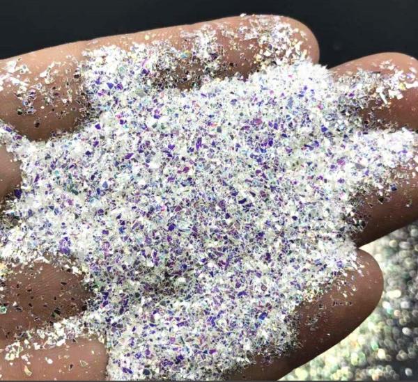 April Fool's Day Craft Nail Art Iridescent Mylar Flakes Glitter Fragment in 365 Colors Confetti Irregular Shape