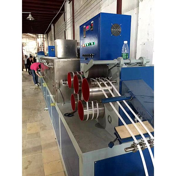 PLC Control PP Strapping Roll Making Machine With Non-Stop Screen Changer