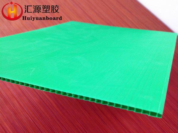 Impact Resistant Green PP Corrugated Plastic Sheets Waterproof