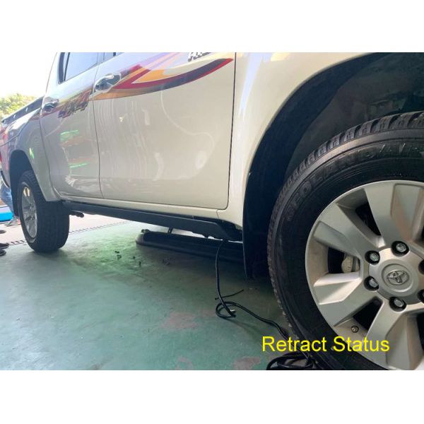 Hilux Vigo Foldable Running Boards Aluminum Alloy Hilux Side Step Waterproof 100%