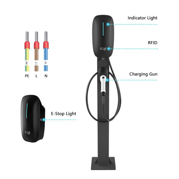 Smart 7kw 11kw AC EV Charger Type 2 Type 1 Wallbox 16A 32A Electric Car Charging Station 22kw EV Charger