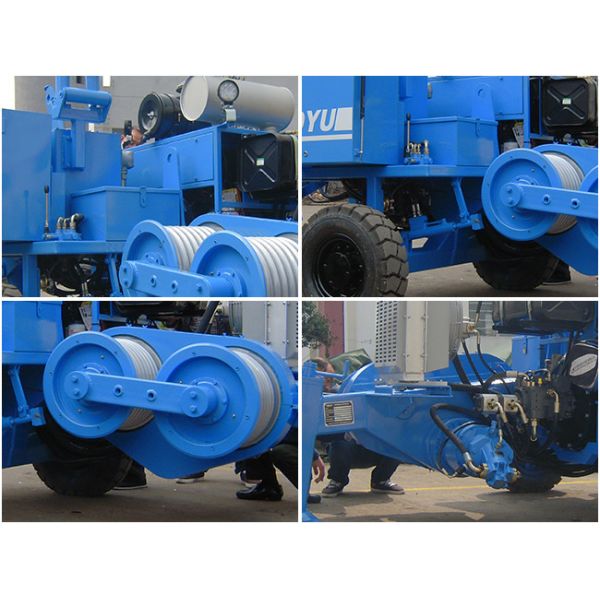 Power Line 77kw 103hp Diesel 40kN Hydraulic Cable Puller Machine