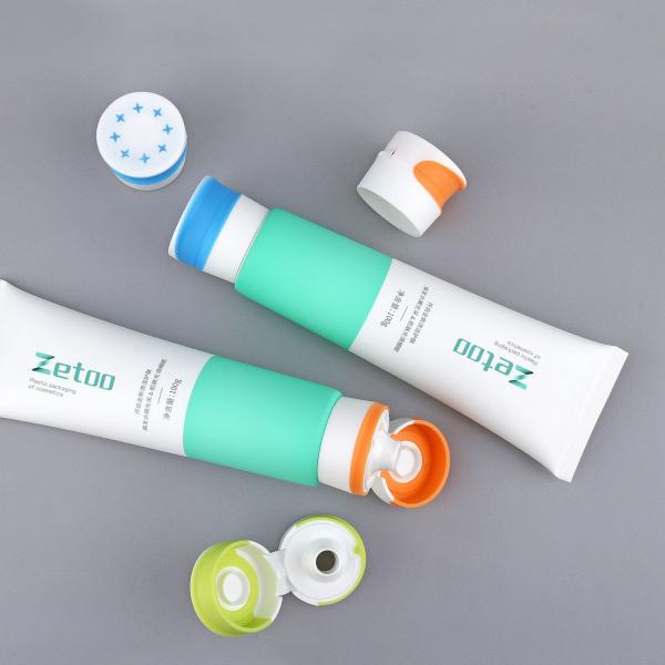ABL Refillable Toothpaste Container 35ml - 110ml Empty Toothpaste Containers With Flip Top Caps
