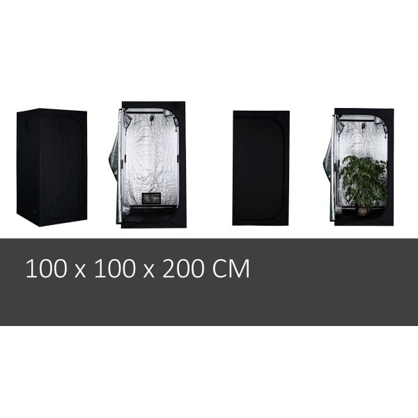 Hydroponics 100cm Length LED Grow Tent , 3X3