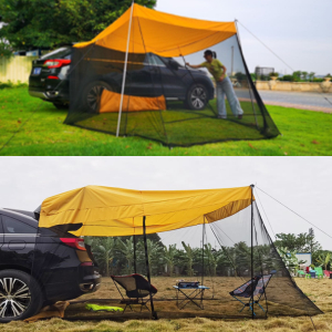 SUV Car Tent, Tailgate Shade Awning Tent for Camping, Vehicle SUV Tent Car Camping Tents for Outdoor Travel