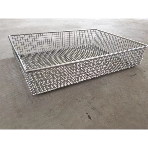 Container Sus304 Bathroom Small Stainless Steel Wire Baskets Space Saver