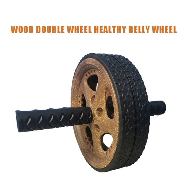 Non Slip Easy Assembly Recyclable Wood PE Fitness AB Wheel