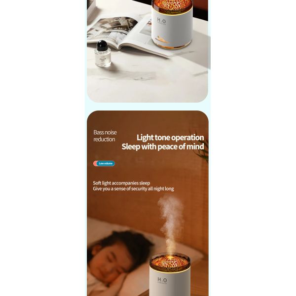 Large Capacity Ultrasonic Aroma Air Humidifier With Atmosphere Night Light Custom Logo