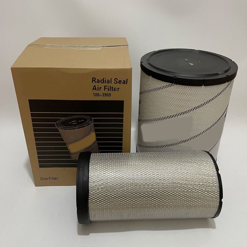 106-3969 Radial Seal Dual Air Filter Set  325B 330B Excavator