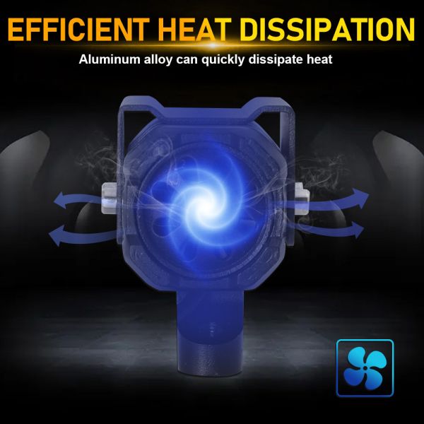 Black Design White Yellow Beam Motorcycle Front Spotlight LED Driving Light