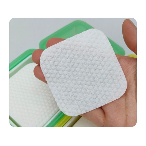 Disposable Wet Cotton Pad OEM ODM Face Cleaning Pad For Eye Makeup Remover