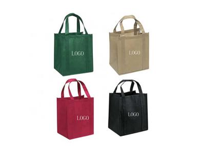 100gsm Nonwoven Tote Bag Non Woven Grocery Tote Green Red Black