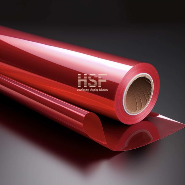 Film antistatique rouge 36um Film polymère PET translucide pour les emballages de produits sensibles à l'ESD