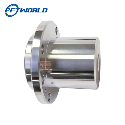 CNC machined aluminum parts bright silver anodized