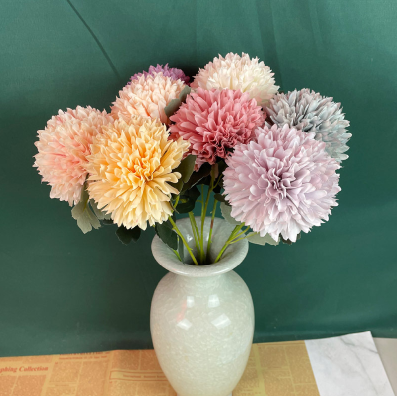 New manufacturer supplies artificial flower single onion balls in stock for wedding silk flowers, home decoration and Christmas wreaths