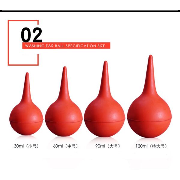 OEM Soft Bulb Ear Syringing , Ear Care,Ear Suction Bulb,Resuable Medical Grade Ear Cleaning Syringe 25ml / 35ml