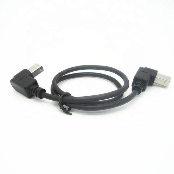 Customization 90 Degree Right Angle Male to Male USB B Cable