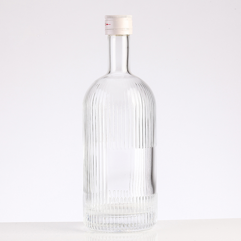 Design 100ML Round Beverage Juice Water Glass Gin Wine Bottle Industrial for Beverage