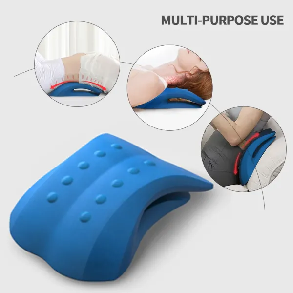 Home Therapy Back Pain Relief Traction Pillow Lumbar Traction Back Stretcher With Cushion