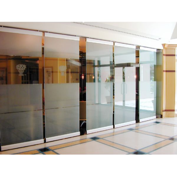 Рассекатель комнаты стеклянного раздела Соудпрооф алюминиевый Фрамелесс закаленный для офиса