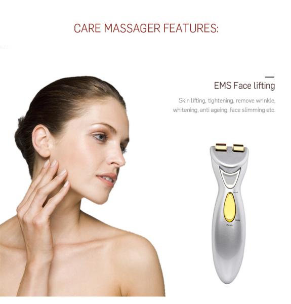 Ferramenta facial da face lift do Massager da cara do rolo do rolo da massagem do Ems do dispositivo da beleza do levantamento de cara da vibração que firma a massagem da beleza