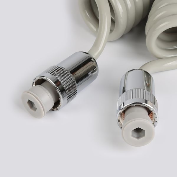 Plastic Nut Telephone Shower Hose PVC Material Anti Abrasion Moistureproof