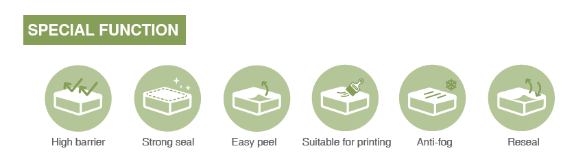 Anti Fog Easy Peel Lid Film Packaging For Tray Sealing
