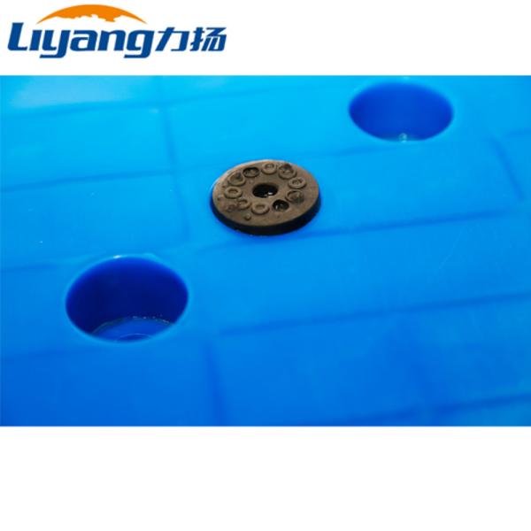 Pálete plástica 1300 x 1100 do HDPE do CE das páletes de Rackable do dever claro