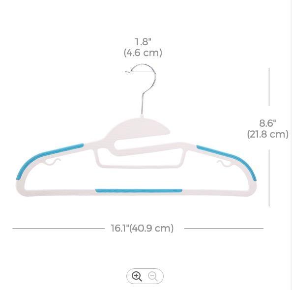 Heavy Duty Multi-functional Plastic Wet Drying Coat Suit Shirt Hangers for Cloths