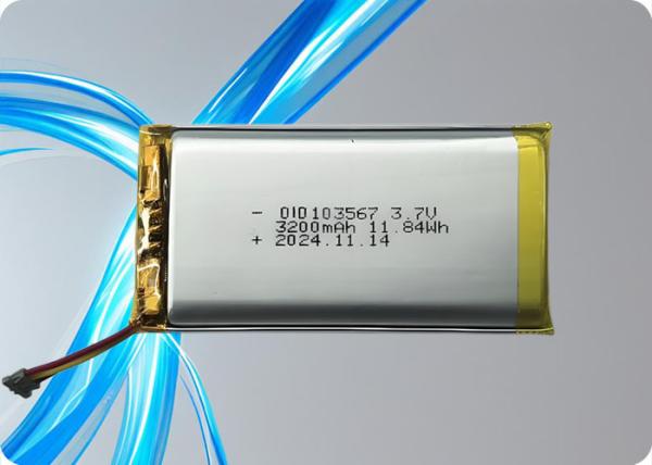3.7V 3200mAh Lithium Polymer Battery with 500 Cycles and 1C Discharge
