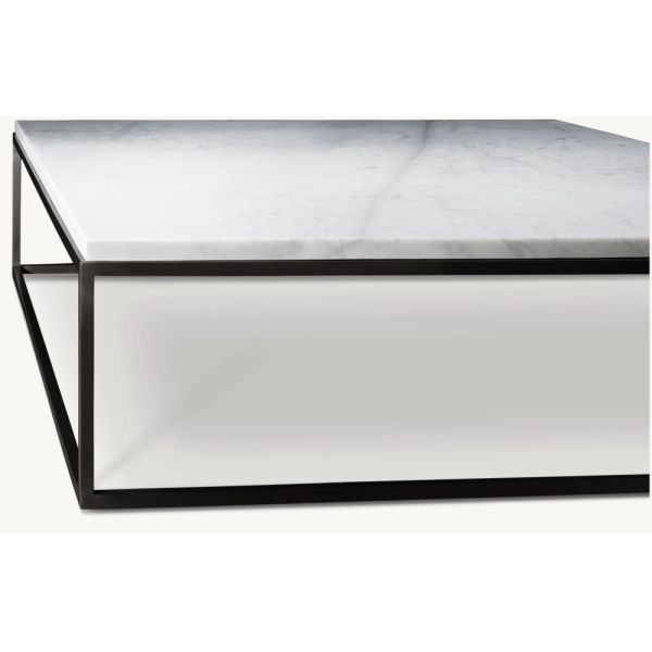 Homes Coffee Table Furniture With Customizable Size Stainless Steel And Sintered Stone Top